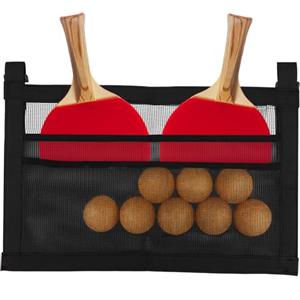 Fukaisu Supporto per pagaia da ping pong con cinghie, in rete sotto il tavolo, organizer da appendere per pickleball, accessori da ping pong, accessori per racchette da ping pong per organizzare la