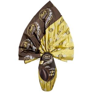 Lindt LINDOR Uovo di Pasqua 2026 Cioccolato Fondente 70% Cacao, con sorpresa Cioccolatini LINDOR Fondenti 70%, Idea Regalo Pasqua, Formato 180g