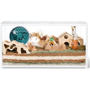 BUCATSTATE Gabbia per Criceti 2.0: Metallo Gabbia Criceto Grande Impilabile Facile da Montare 100L X 50W X 52,5H cm per Criceti Russi, Criceto Nano, Piccoli Animali