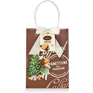 Caffarel Panettone Artigianale al Cioccolato, in graziosa borsina per regalo, 1kg