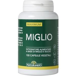 Naturando Maximum Miglio per il Benessere di Capelli e Unghie con Miglio e Silicio - 100 Capsule vegetali