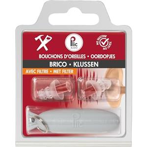PLIC AUDIO - Tappi per orecchie fai da te e giardinaggio, attenuazione 18 dB, protezione uditiva ultra confortevole, 2+1 corolle e doppio filtro, ipoallergenici e riutilizzabili