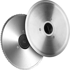 Rosenstein & Söhne Accessorio per Set di 2 lame di ricambio per Affettatrice Elettrica, Acciaio inossidabile