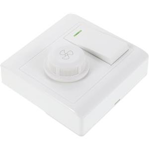 Veemoon Interruttore Combinato Luce e Ventola da Parete Regolatore di Velocità a Manopola, Pannello Dimmer per Ventilatore da Soffitto, Controllo Doppio per Casa, Ufficio e Camera da