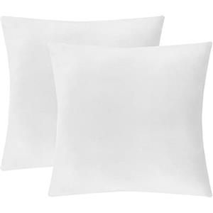Jaotto Federe Cuscini Divano 45x45 cm, Copricuscino Divano Elasticizzato Decorativi Set di 2, Cuscino da Divano Lavabile, Fodere Letto Decorative per Casa Auto Divano(Bianco)