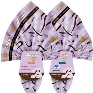 Generico Bauli Uovo Grandi Firme, Cioccolato Fondente e al Latte, 210g, Edizione Lui e Lei (Lei, Cioccolato fondente)