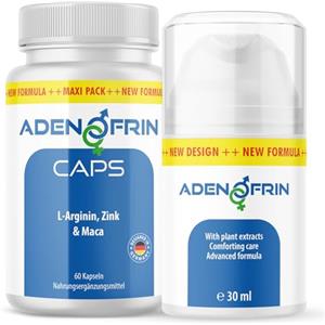 MayProducts Adenofrin Capsule e Crema | Ingredienti collaudati e preziosi | Facile da usare | Contenuto 60 capsule + 30 ml