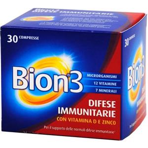 PROCTER & GAMBLE SRL Bion 3 - Difese Immunitarie 30 Compresse, Integratore per Rinforzare il Sistema Immunitario