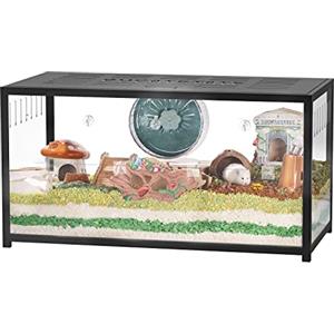 BUCATSTATE Gabbia per Criceti 2.0: Metallo Gabbia Criceto Grande Impilabile Facile da Montare 100L X 50W X 52,5H cm per Criceti Russi, Criceto Nano, Piccoli Animali