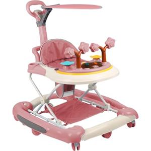 Supfine Girarrosto bambino evolutivo, 3 in 1 Girellini da passeggio con ruota universale, altezza regolabile, da 6 a 18 mesi (3 in 1, 67 x 72 x 92 cm, rosa)
