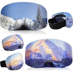 ROTKUSZ 2 Pezzi Copri Maschere da Sci Portabilità, Occhiali da Sci in Microfibra, Protezione Antigraffio e Antipolvere per Riporre gli Occhiali da Viaggio, Compatibile con Tutti Gli Occhiali