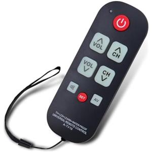 XINFUTE Nuovo A-TV10 Universale Impermeabile Apprendimento Telecomando misura per Tutte le marche TV W Grandi Pulsanti