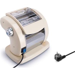 Imperia PastaPresto Classica. Macchina per la pasta elettrica. 100% Made in Italy. Macchina pasta fresca con motore elettrico. Sfogliatrice elettrica crea lasagne, tagliolini, fettuccine. (Crema)