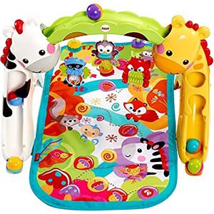 Fisher-Price CCB70 Palestrina 3-in-1 Cresci con Me, con 2 modalità Musicali, Luci Colorate e Oltre 10 attività e Giocattoli, Tappetino Imbottito Lavabile, da 0+ Mesi, Imballaggio Standard