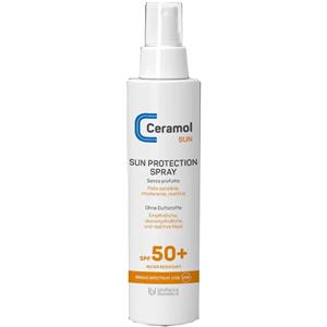 Unifarco Ceramol Sun Protection Spray SPF 50 150 ml - Spray solare leggero, rapido assorbimento, senza residuo bianco