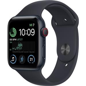 Apple Watch SE 44 mm (2022) | GPS + Cellular | Mezzanotte | Cinturino Sport Mezzanotte M/L