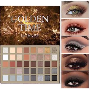 UCANBE Palette Ombretti 40 Colori Glitter Opaco - Ombretto Occhi Colorati Impermeabile, A Lunga Durata, Palette Occhi Setoso per Tutti i Giorni(02)