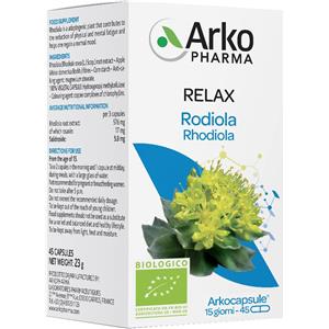 ArkoPharma Rodiola Bio - Integratore Alimentare 45 Capsule per Ridurre Stanchezza Fisica e Mentale