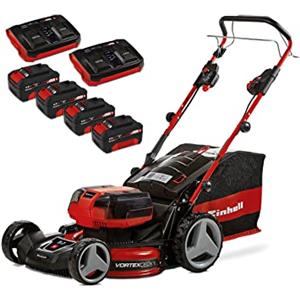Einhell Professional Tosaerba a batteria GP-CM 36/47 S HW Li Kit Power X-Change (36 V, 47 cm larghezza di taglio, 700 m², trazione semovente, Brushless, funzione mulching incl. 4x 4,0 Ah batteries, 2x