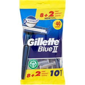 Gillette II Rasoio da Uomo Usa e Getta con 2 Lame Comfort - 8 Rasoi 2 Gratuiti