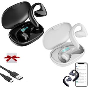 fjaldjfu Meacode Ai Translation Earbuds, Meacode Traduttore 144 Lingue, Funzione Offline, Cancellazione, Auricolari Traduttore Simultaneo Ideali per Viaggi/Affari/Apprendimento (2pcs)