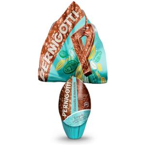 Pernigotti Uovo di Pasqua 2026 Cioccolato al Latte con Granella di Nocciola, con Nocciole Italiane Tostate, Senza Glutine, con Sorpresa UNOARGENTO Made in Italy, 240g