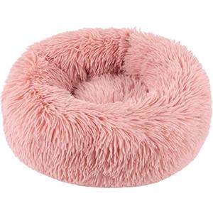BVAGSS Soft Cuscini Letti Letto per Animali Rotondo Caldo Morbido soffice Peluche Sleeping Sofa per Gatti e Cani XH034 (Diameter:40cm, Bean Paste)