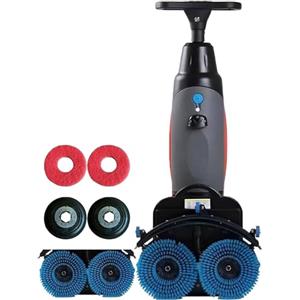 Generic Mini lucidatrice senza fili con rotazione a 360° per la pulizia profonda di pavimenti in legno, piastrelle e marmo