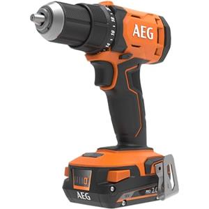 AEG BS18G4-202C Trapano Avvitatore 18V, Fino a 60 Nm di Coppia, con 2 Velocità: 0-500 / 0-1.900 g/min, 24 Regolazioni di Frizione, Mandrino di 13mm