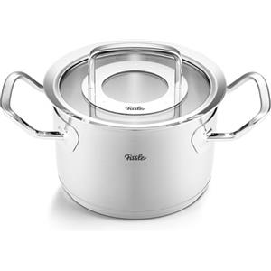 Fissler Original-Profi Collection - Pentola in acciaio inox (diametro 16 cm, 21 litri) con coperchio in vetro, compatibile induzione