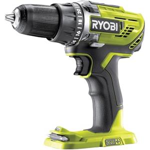 Ryobi R18DD3 - 0 Trapano Avvitatore a Batteria 18V ONE+, Batteria non Inclusa, con Luce LED, 2 Velocità, per Legno e Metallo