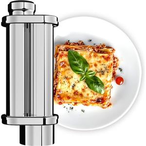 Fentic Macchina per la Pasta - Rullo per Pasta Adatto per Fentic SM-1504P e SM-1504BM - Macchina per la Pasta Elettrica - Acciaio Inox - Regolabile in 8 Posizioni