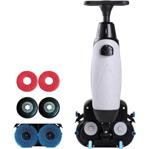 Generic Mini lucidatrice senza fili con rotazione a 360° per la pulizia profonda di pavimenti in legno, piastrelle e marmo