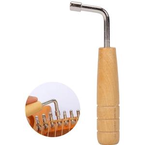 OEIOTEI Chiave di accordatura ad arpa a forma di L - Martello accordatore per cetere legno - Chiodi taglienti - Strumenti di riparazione per strumenti a corda