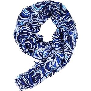 QUEEN HELENA Sciarpa Invernale Avvolgente Scialle Girocollo Fantasia Casual Donna SC22-6 (Blu, Taglia Unica)