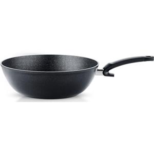 Fissler Adamant - Padella wok in alluminio (diametro 30 cm; 5,2 litri) rivestita, grande padella da cucina asiatica, bordo alto, antiaderente, compatibile induzione