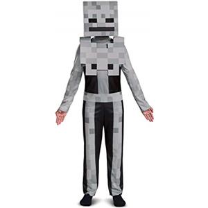 Disguise Minecraft Skeleton Classic Boys Costume, Gray, Small (4-6)