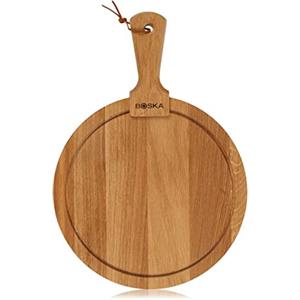 BOSKA Tagliere Rotondo Amici M - Legno di Quercia Europeo di Alta Qualità - 29,5 cm