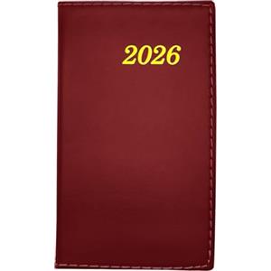 Leddy Living Agenda 2026 Settimanale 10,5x18,5 cm Copertina Soft Touch Ecologica Carta Non Sbiancata Design Elegante e Funzionale da Gennaio a Dicembre in Italiano (BORDEAUX)