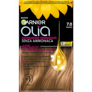 Garnier Olia Colorazione Permanente Senza Ammoniaca 7.0 Biondo - Copertura 100% Capelli Bianchi con Oli di Fiori Naturali