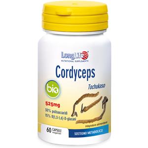 LongLife Cordyceps Bio 60 Capsule Vegetali - Integratore per il Benessere Respiratorio e Metabolico