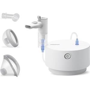 OMRON Aerosol versatile X105 Advanced per Tutta la Famiglia. Nebulizzatore a Compressore per un Trattamento Efficiente e Potente. Soluzione Completa e Comoda con Set di Accessori incluso.