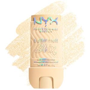 NYX Professional Makeup Buttermelt Glaze Stix, Illuminante in Stick, Fino a 8 ore di tenuta, Per Viso e Corpo, Punta di Precisione, Con Burro di Cocco e Capuaçu, Shade: Sending Melt, 5 g
