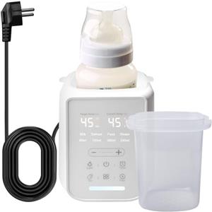 GBKDQQ 8 in 1, scaldabiberon per bambini, scaldabiberon, scaldabiberon e sterilizzatore, riscaldamento rapido del latte materno e degli alimenti per bambini con controllo intelligente della temperatura