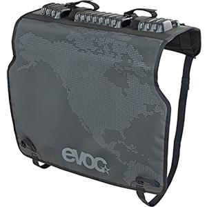 EVOC TAILGATE PAD DUO per il trasporto di biciclette nel pickup (trasporto di biciclette, fissaggio sicuro di 2 biciclette, protezione per il pickup e la bicicletta), Nero