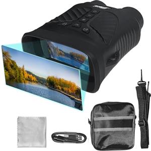 Technaxx TX-257, binocolo per la visione notturna, Occhiali di visione notturna - Video FullHD 1080p, foto 40MP, ingrandimento ottico 4x, zoom digitale 8x e illuminazione LED a raggi infrarossi