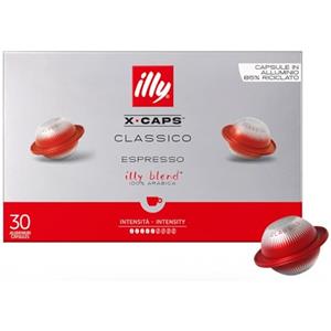 Illy Caffe Capsule In Alluminio Per Nuovo Sistema X-Caps Tostato Classico 100% Arabica Gusto Morbido e Note Di Caramello 1 Confezione da 30 Capsule