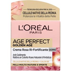 L'Oréal Paris Crema Viso Giorno Age Perfect Golden Age - Trattamento Fortificante per Pelli Mature, 50 ml