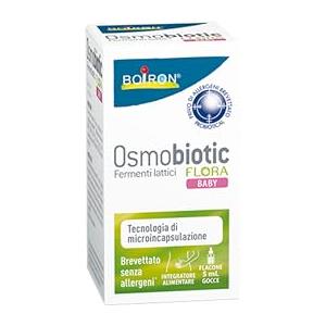 Osmobiotic Flora Baby - Integratore Alimentare con Fermenti Lattici per Neonato, Lattante e Bambino, Senza Glutine, Senza Lattosio, Senza Allergeni, Senza Aroma e Gusto - Flacone da 5 ml