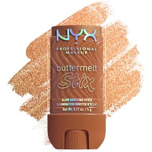 NYX Professional Makeup Buttermelt Glaze Stix, Illuminante in Stick, Fino a 8 ore di tenuta, Per Viso e Corpo, Punta di Precisione, Con Burro di Cocco e Capuaçu, Shade: Can't Melt This, 5 g